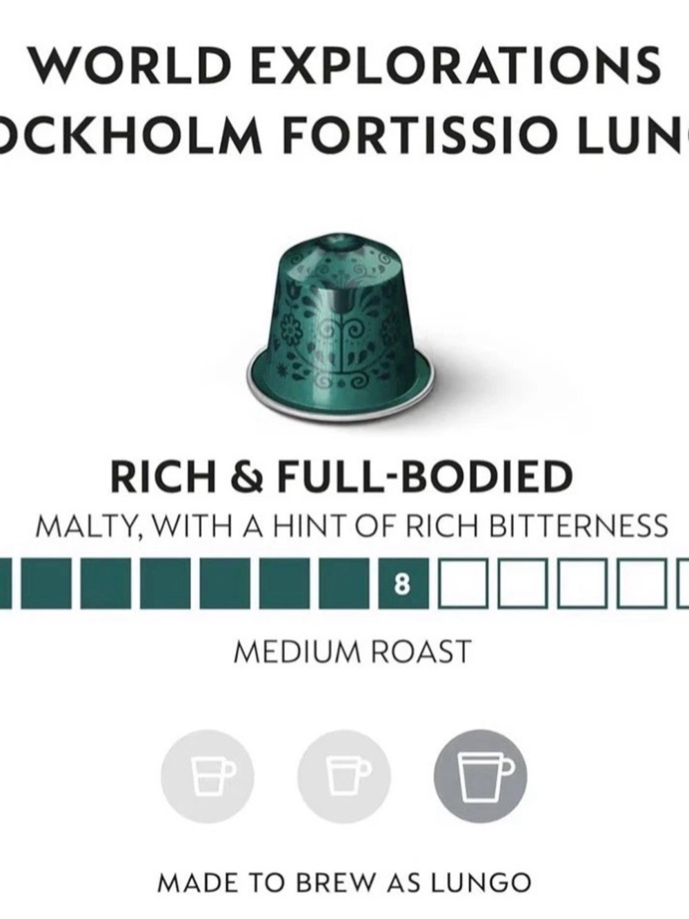 100 Pods Nespresso Original Line 50 Loose Pods Mixed plus 50 Stockholm Fortissio - Picture 7 of 8